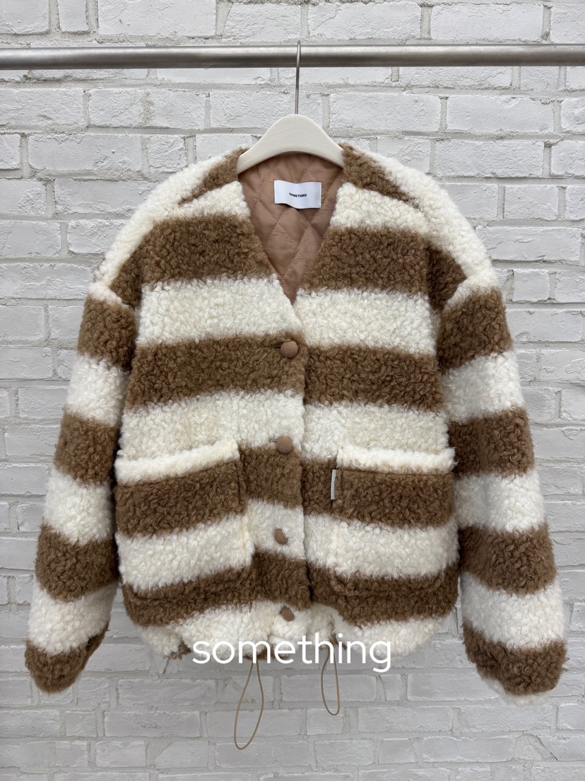 SOMETHING-L/FANCY韓國直郵㊣女裝新款推薦熱賣人氣25秋冬夾克SOMETHING-L/FANCY夾克圖色1