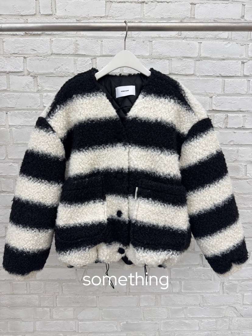 SOMETHING-L/FANCY韓國直郵㊣女裝新款推薦熱賣人氣25秋冬夾克SOMETHING-L/FANCY夾克圖色2