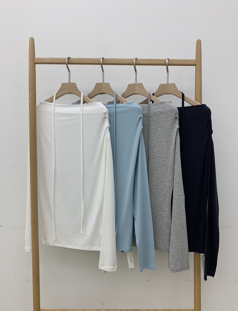 B_GARDER東大門㊣實拍女士新品休閑25秋冬真品職業時尚長袖T恤B.GARDER長袖T恤