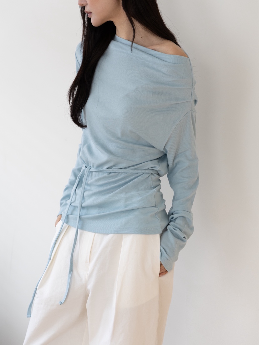 B_GARDER東大門㊣實拍女士新品休閑25秋冬真品職業時尚長袖T恤B.GARDER長袖T恤