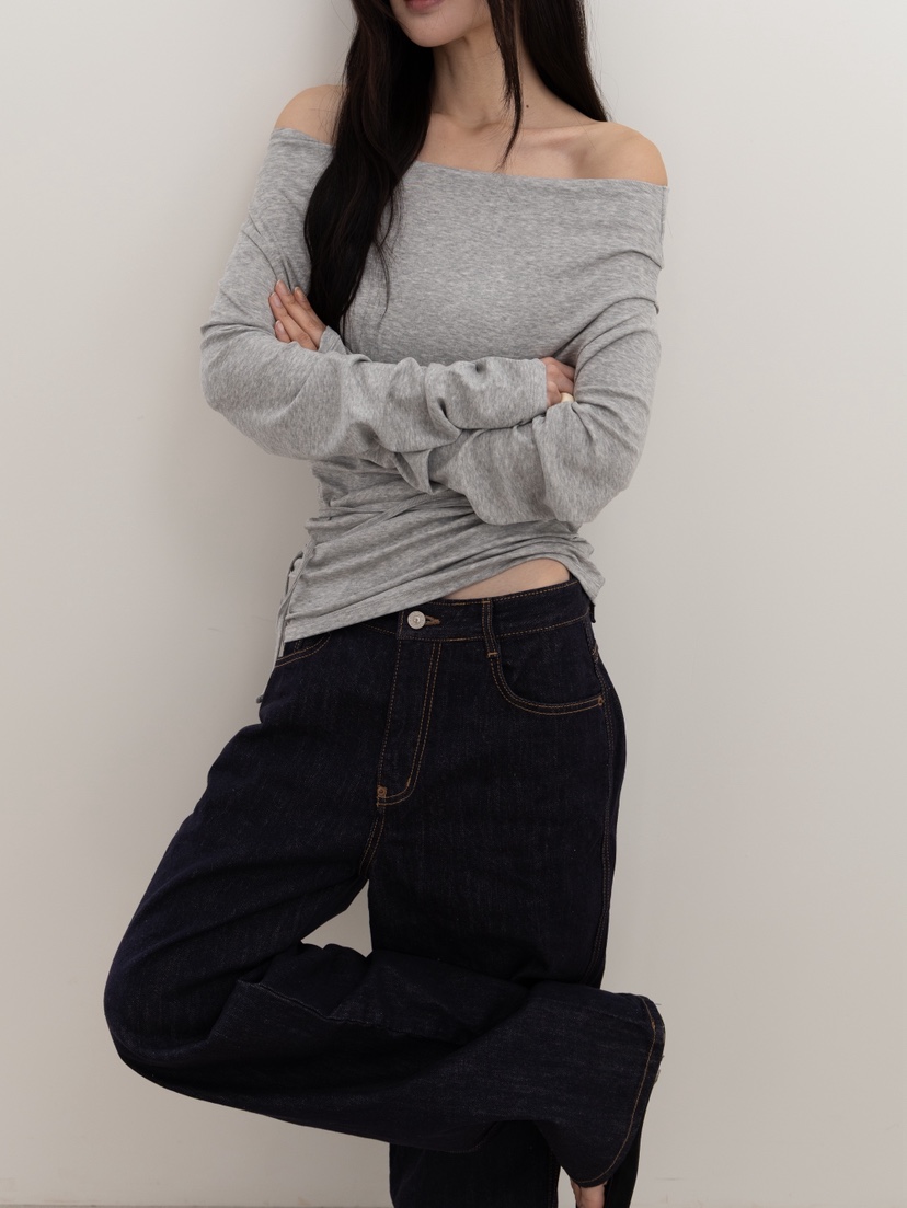 B_GARDER東大門㊣實拍女士新品休閑25秋冬真品職業時尚長袖T恤B.GARDER長袖T恤