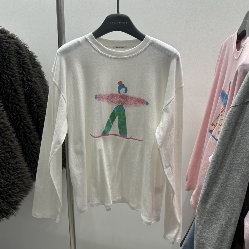 TARABY MOTION東大門㊣代購女裝新款真品職業推薦25秋冬長袖T恤TARABY MOTION長袖T恤圖色1
