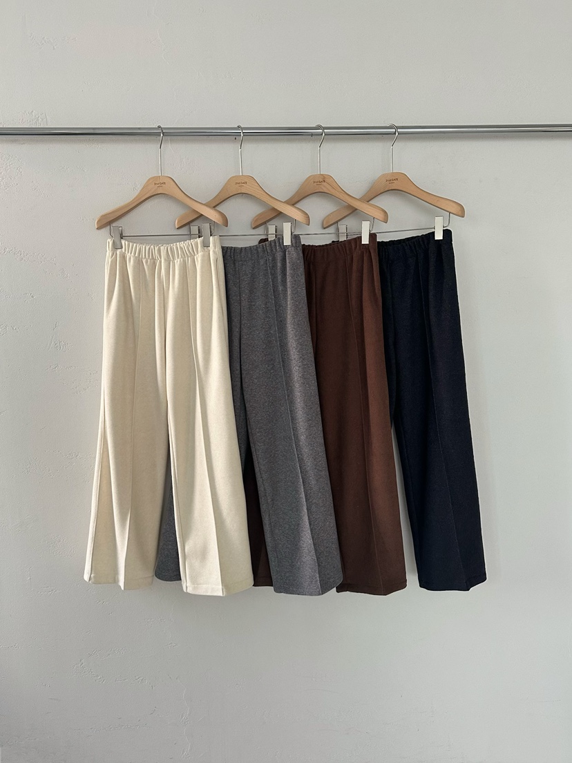 2ND GATE東大門㊣直郵女裝新品人氣時尚真品休閑褲天鵝絨羊毛2ND GATE休閑褲