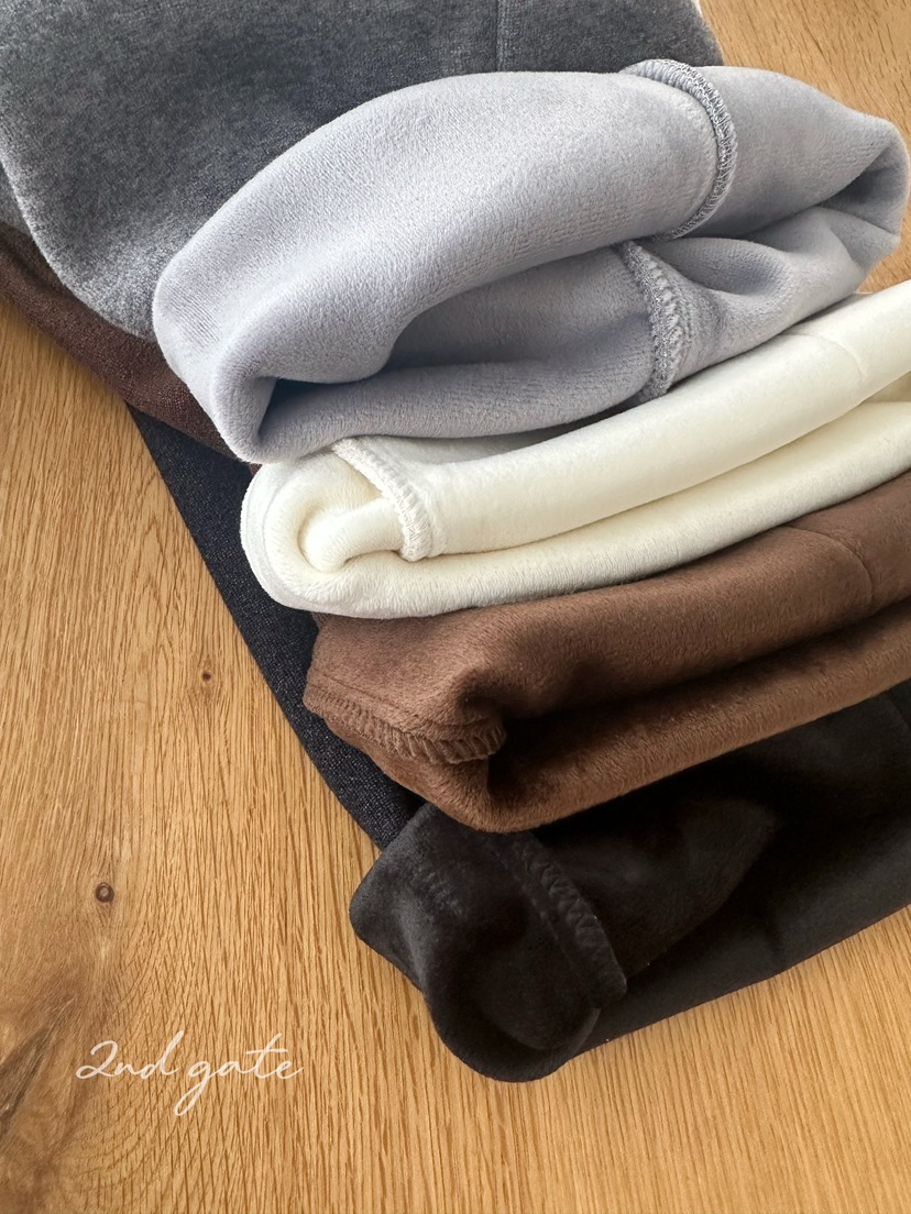 2ND GATE東大門㊣直郵女裝新品人氣時尚真品休閑褲天鵝絨羊毛2ND GATE休閑褲