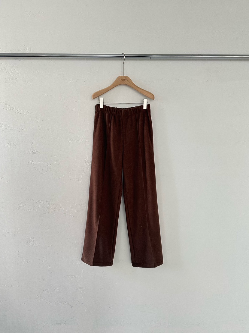 2ND GATE東大門㊣直郵女裝新品人氣時尚真品休閑褲天鵝絨羊毛2ND GATE休閑褲圖色3棕色