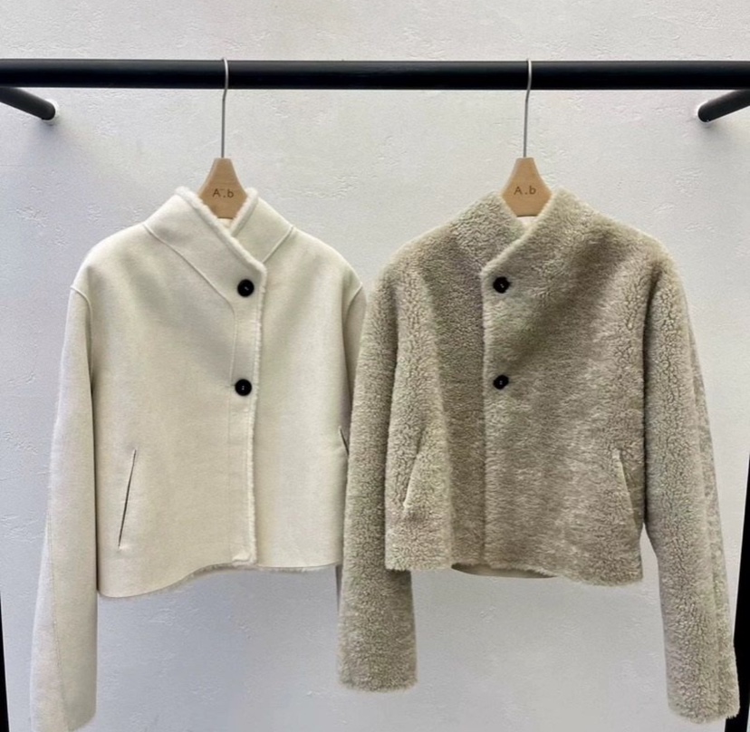 AUTUMN BEIGE-Q韓國代購㊣女裝新品熱賣職業真品夾克雙面A.b/AUTUMN BEIGE夾克圖色2左二色