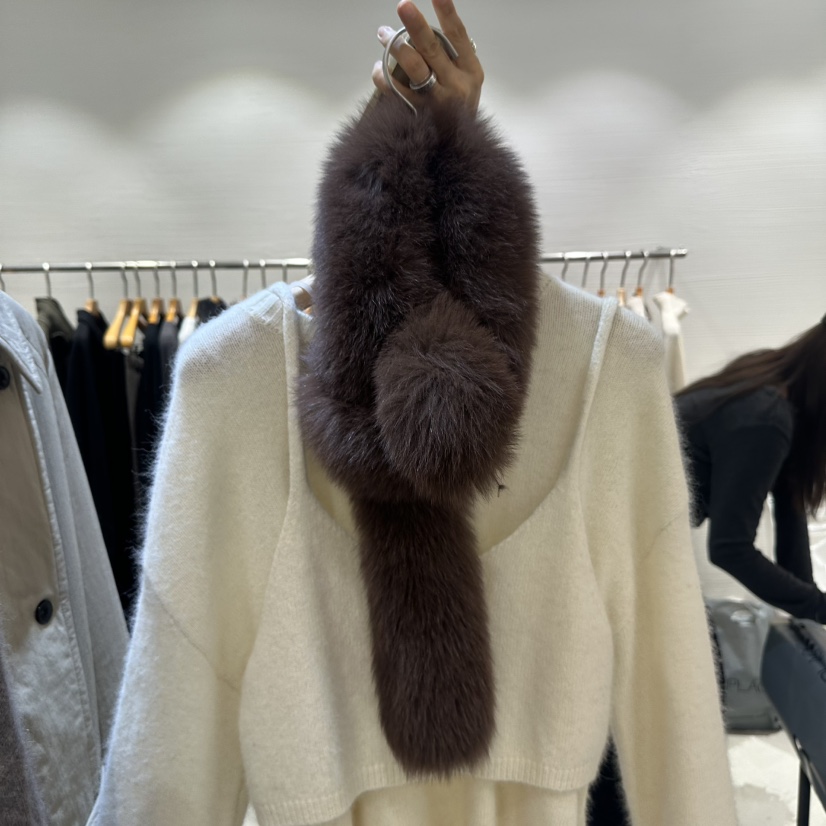 LUCY SALON東大門㊣代購女裝新品職業推薦圍巾披肩狐貍圍巾LUCY SALON圍巾/披肩圖色2