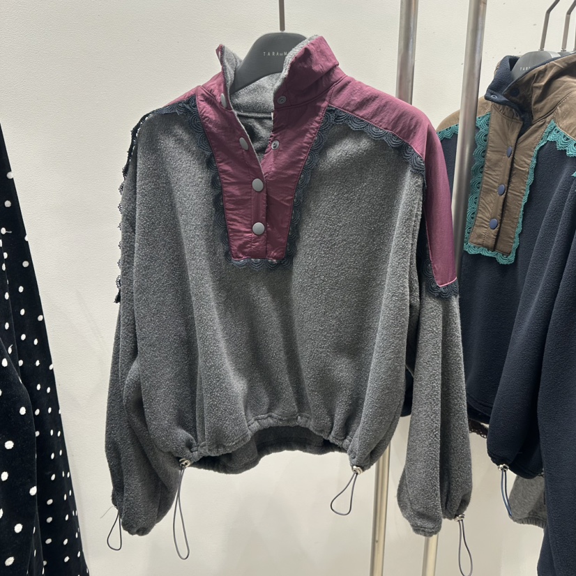 TARABY MOTION韓國直郵㊣女裝新品25秋冬推薦人氣衛衣拉鏈TARABY MOTION衛衣圖色1