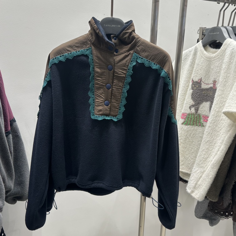 TARABY MOTION韓國直郵㊣女裝新品25秋冬推薦人氣衛衣拉鏈TARABY MOTION衛衣圖色2