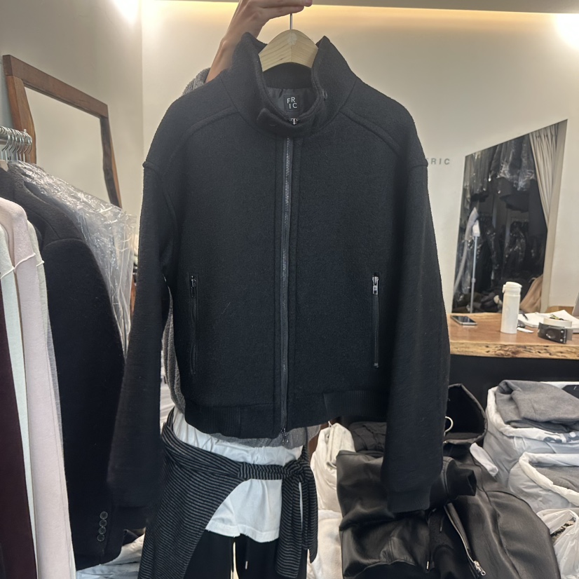 FRIC韓國代購㊣女士新品休閑熱賣時尚25秋冬人氣職業推薦夾克FRIC夾克圖色2黑色