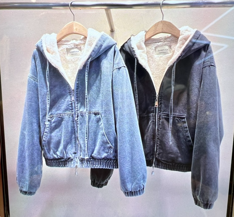 HOT PLACE韓國代購㊣女士新品休閑真品推薦時尚人氣夾克毛皮HOT PLACE_ISSUE/DREAM GIRIS夾克圖色1左一色