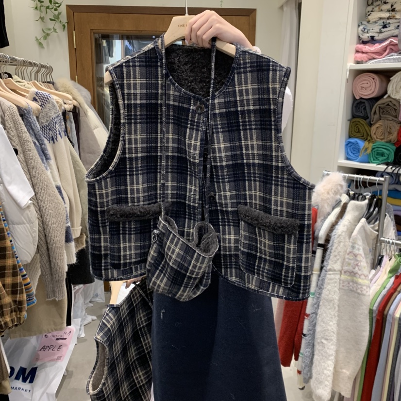 ONE MONE韓國代購㊣女裝新款休閑推薦職業時尚套裝含包格子ONE MONE套裝圖色1