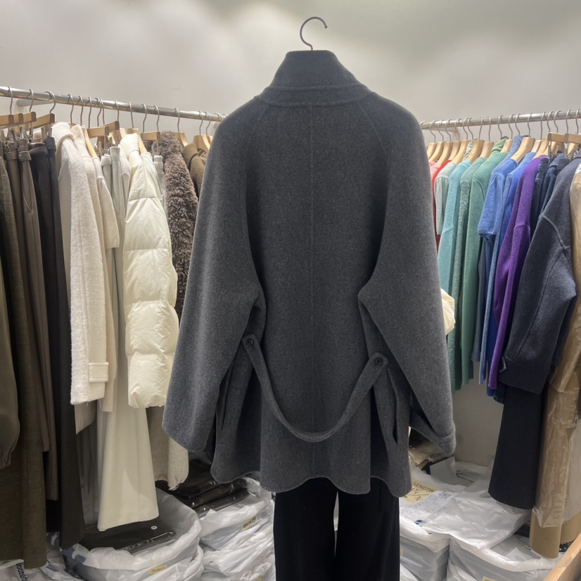 SENDTWO東大門㊣代購女裝新款熱賣25秋冬休閑時尚中長款大衣SENDTWO中長款大衣