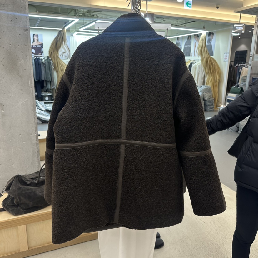 MWE韓國代購㊣女裝新品熱賣時尚職業休閑真品25秋冬短款大衣MWE短款大衣