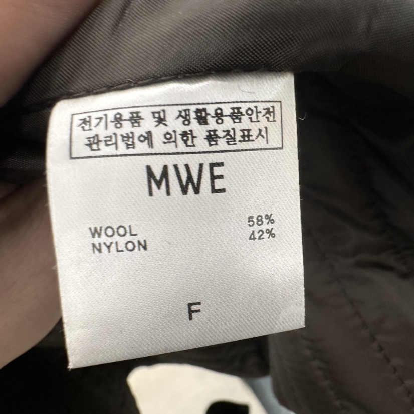 MWE韓國代購㊣女裝新品熱賣時尚職業休閑真品25秋冬短款大衣MWE短款大衣