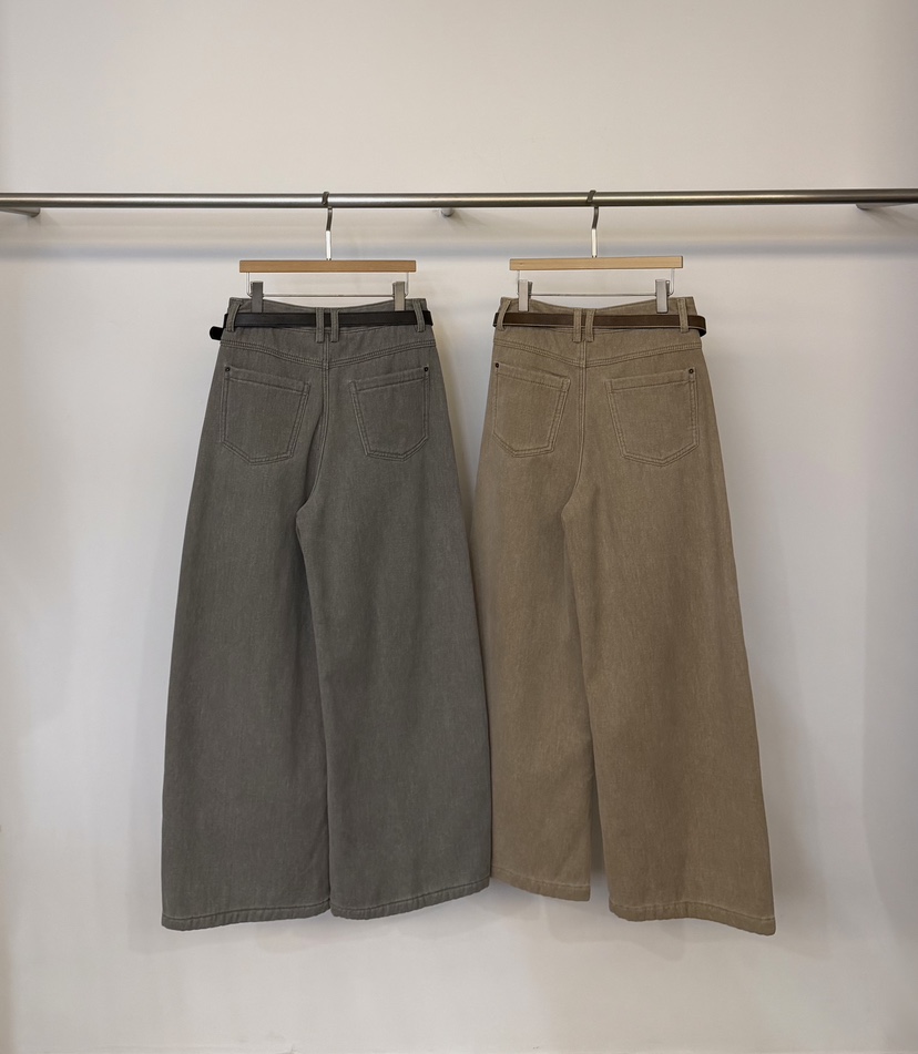 TWENTY FOUR SEVEN24-7韓國直郵㊣女士新品休閑休閑褲含腰帶TEWNTY FOUR SEVEN24-7休閑褲