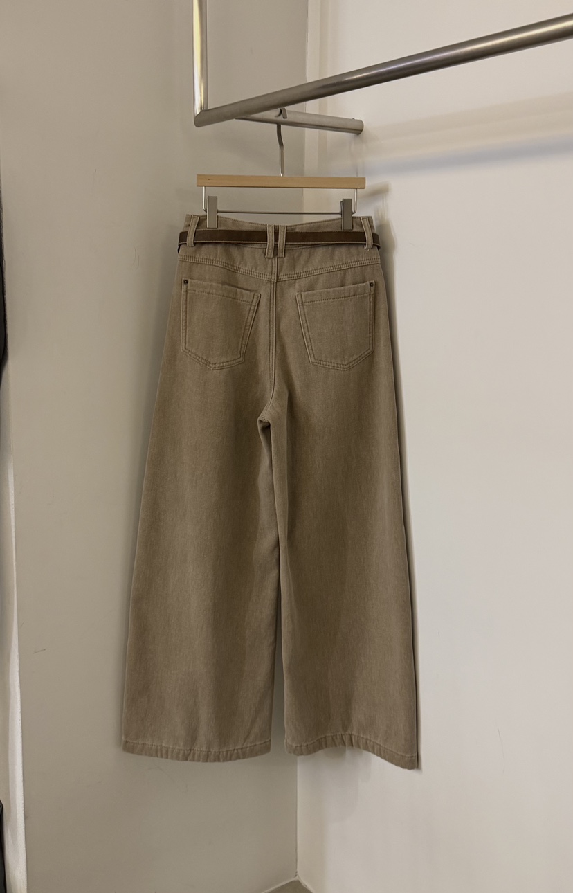 TWENTY FOUR SEVEN24-7韓國直郵㊣女士新品休閑休閑褲含腰帶TEWNTY FOUR SEVEN24-7休閑褲