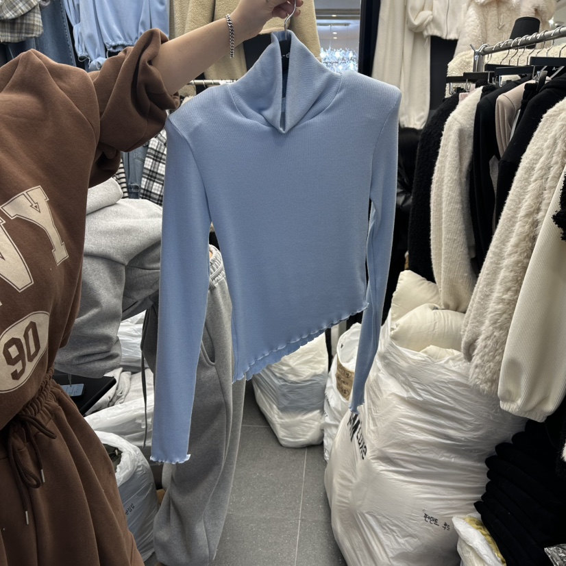 A-DEL東大門㊣代購女士新品休閑職業熱賣人氣推薦25秋冬長袖T恤A-DEL長袖T恤圖色2