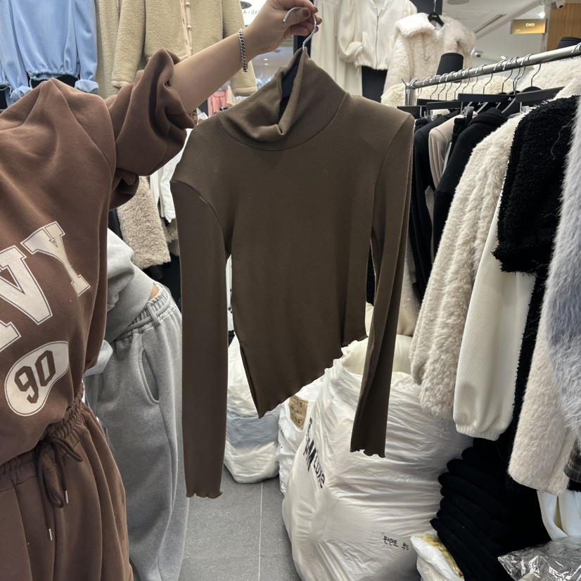 A-DEL東大門㊣代購女士新品休閑職業熱賣人氣推薦25秋冬長袖T恤A-DEL長袖T恤圖色3