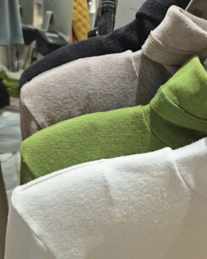 WORK SHOP東大門㊣實拍女裝新品人氣休閑長袖T恤安哥拉保暖Work_shop長袖T恤