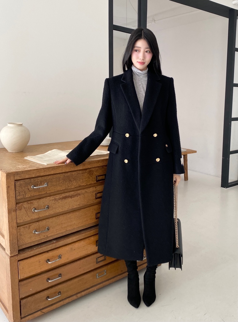 BOHEME韓國直郵㊣女裝新款時尚休閑推薦人氣真品中長款大衣BOHEME中長款大衣