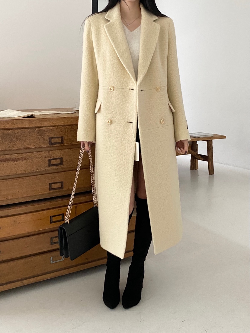 BOHEME韓國直郵㊣女裝新款時尚休閑推薦人氣真品中長款大衣BOHEME中長款大衣