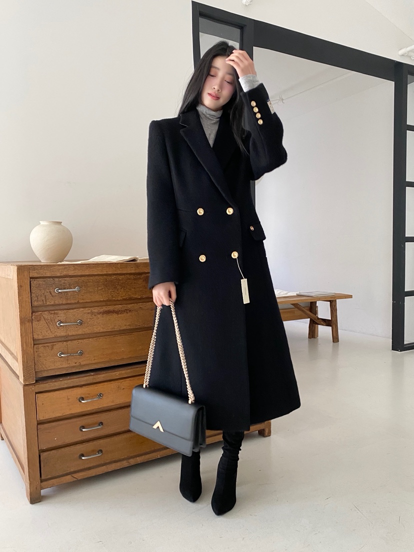 BOHEME韓國直郵㊣女裝新款時尚休閑推薦人氣真品中長款大衣BOHEME中長款大衣