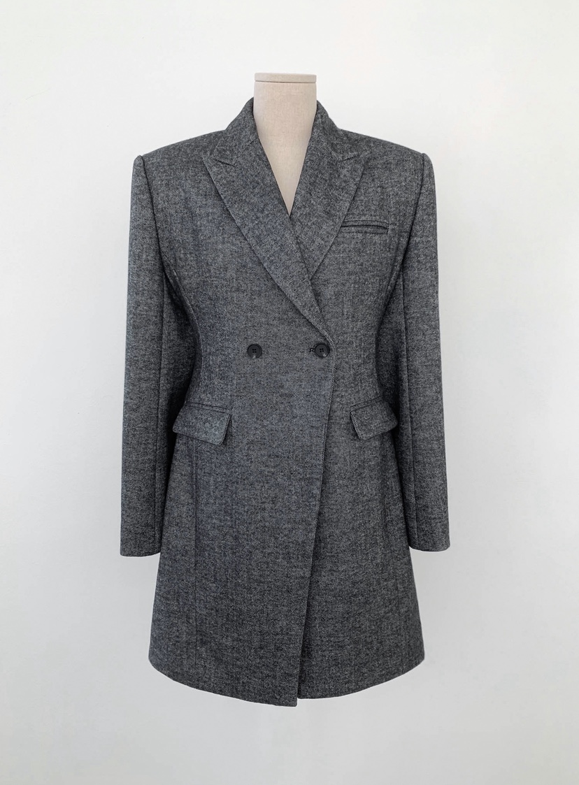 SLIT韓國代購㊣女士新品25秋冬休閑熱賣真品職業中長款大衣SLIT中長款大衣圖色2