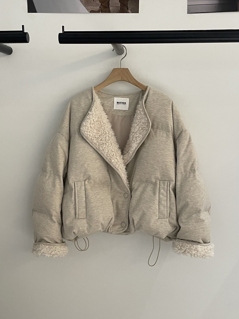 BUTTER-P韓國直郵㊣女裝新品時尚25秋冬職業推薦真品夾克絨BUTTER-P夾克圖色1