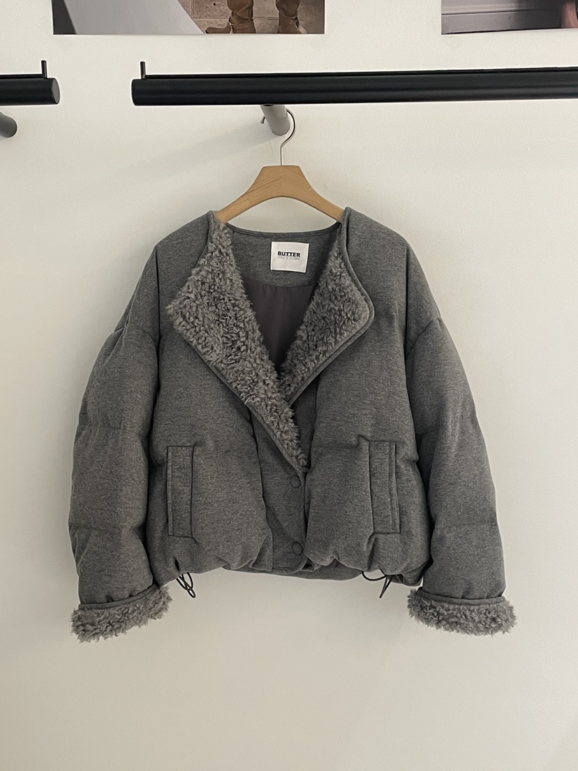 BUTTER-P韓國直郵㊣女裝新品時尚25秋冬職業推薦真品夾克絨BUTTER-P夾克圖色2