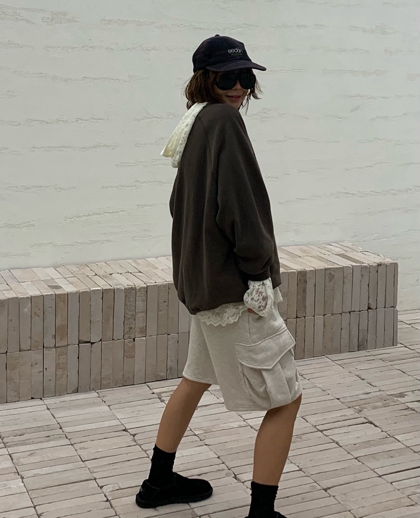 PARIS MATCH東大門㊣代購女士新品時尚休閑25秋冬推薦短褲PARIS MATCH短褲