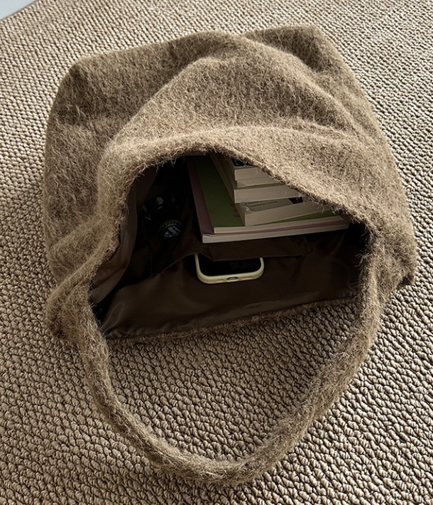 POSH BLUE韓國代購㊣女士新品推薦真品職業單肩斜跨包抓絨POSH BLUE單肩/斜跨包