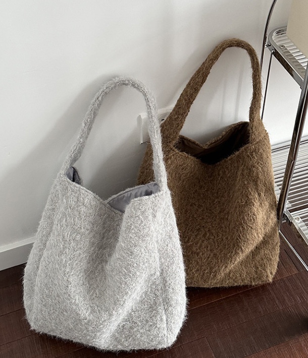 POSH BLUE韓國代購㊣女士新品推薦真品職業單肩斜跨包抓絨POSH BLUE單肩/斜跨包