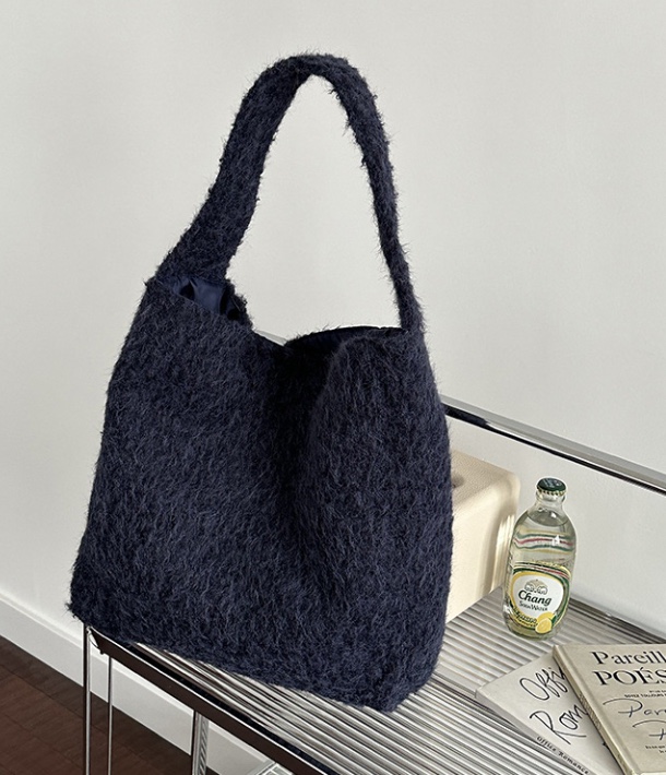 POSH BLUE韓國代購㊣女士新品推薦真品職業單肩斜跨包抓絨POSH BLUE單肩/斜跨包