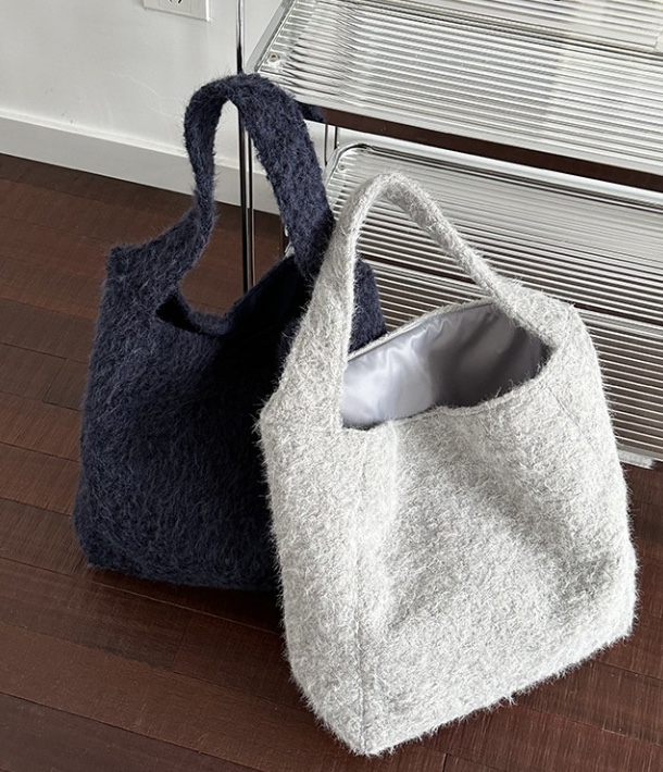 POSH BLUE韓國代購㊣女士新品推薦真品職業單肩斜跨包抓絨POSH BLUE單肩/斜跨包