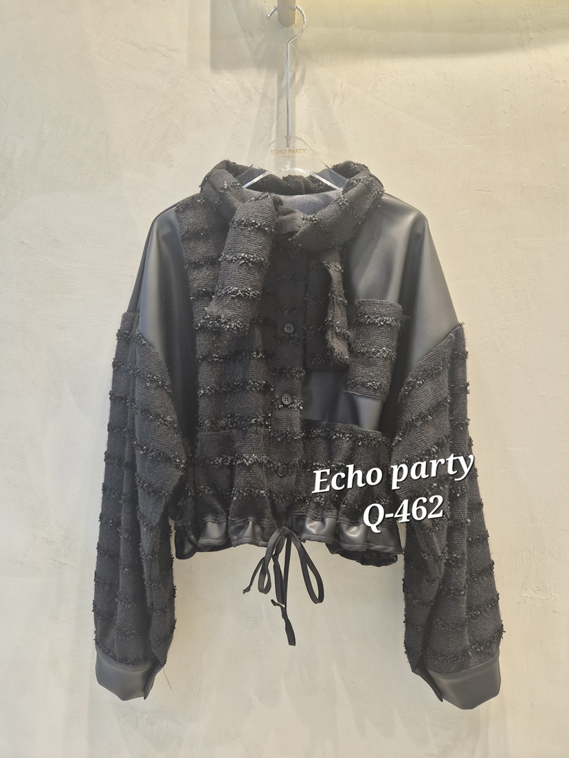 ECHOPARTY東大門㊣直郵女士新款職業真品人氣襯衫蕾絲衫皮革ECHOPARTY襯衫/蕾絲衫圖色2