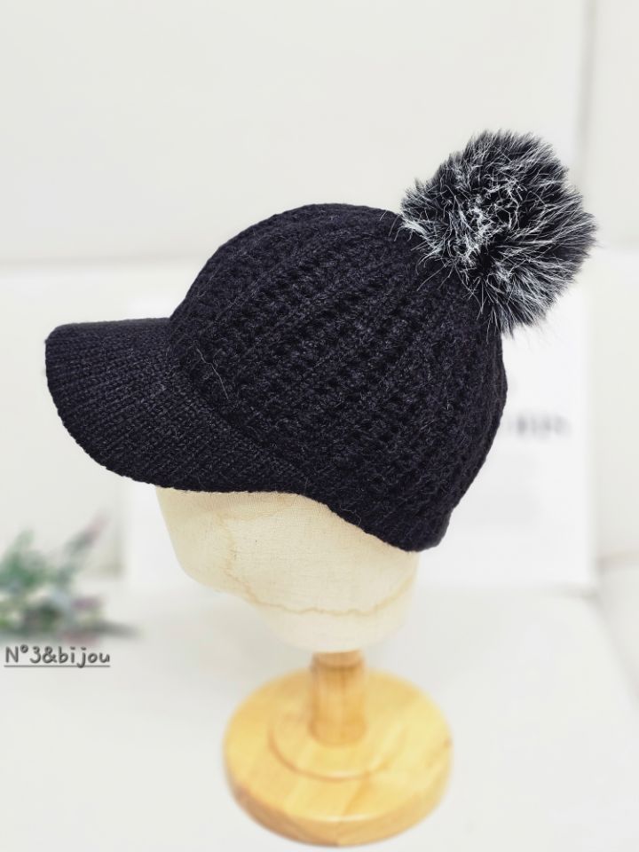 N3韓國直郵㊣女裝新品真品25秋冬休閑熱賣職業人氣帽子浣熊N3帽子圖色1