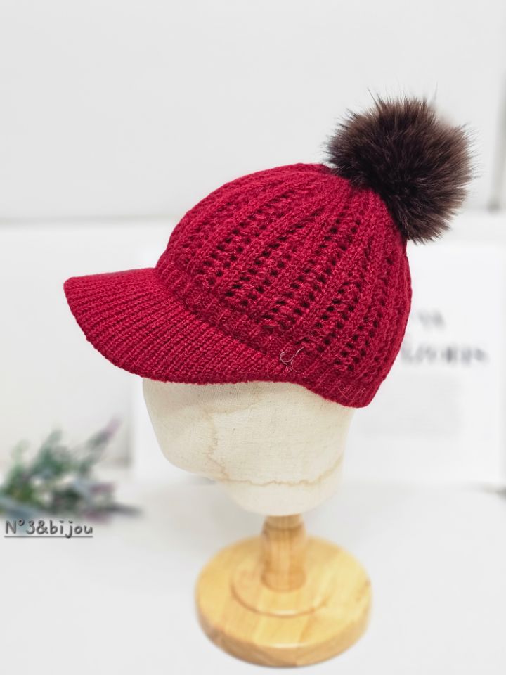 N3韓國直郵㊣女裝新品真品25秋冬休閑熱賣職業人氣帽子浣熊N3帽子圖色2