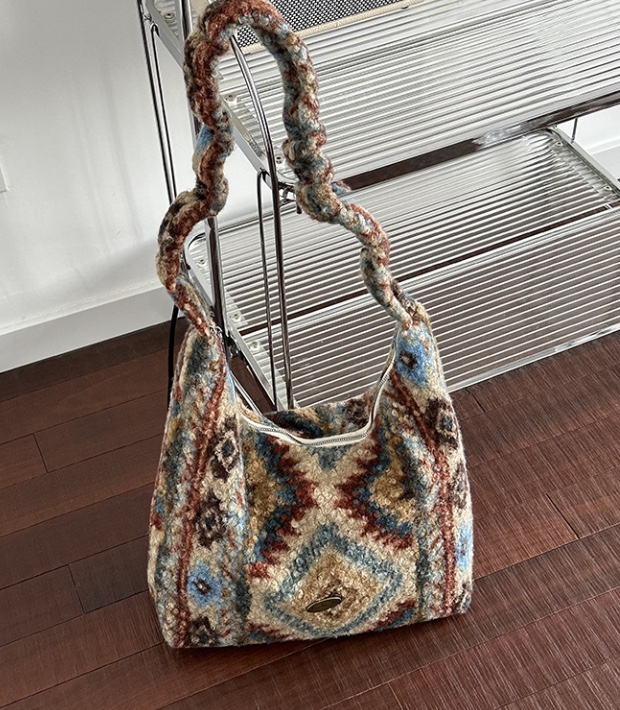 POSH BLUE東大門㊣實拍女裝新款人氣職業25秋冬單肩斜跨包絨POSH BLUE單肩/斜跨包