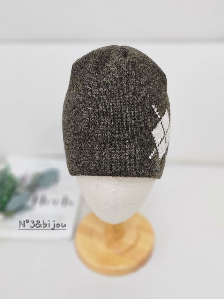 N3東大門㊣代購女裝新品時尚人氣職業熱賣25秋冬帽子羊毛格紋N3帽子