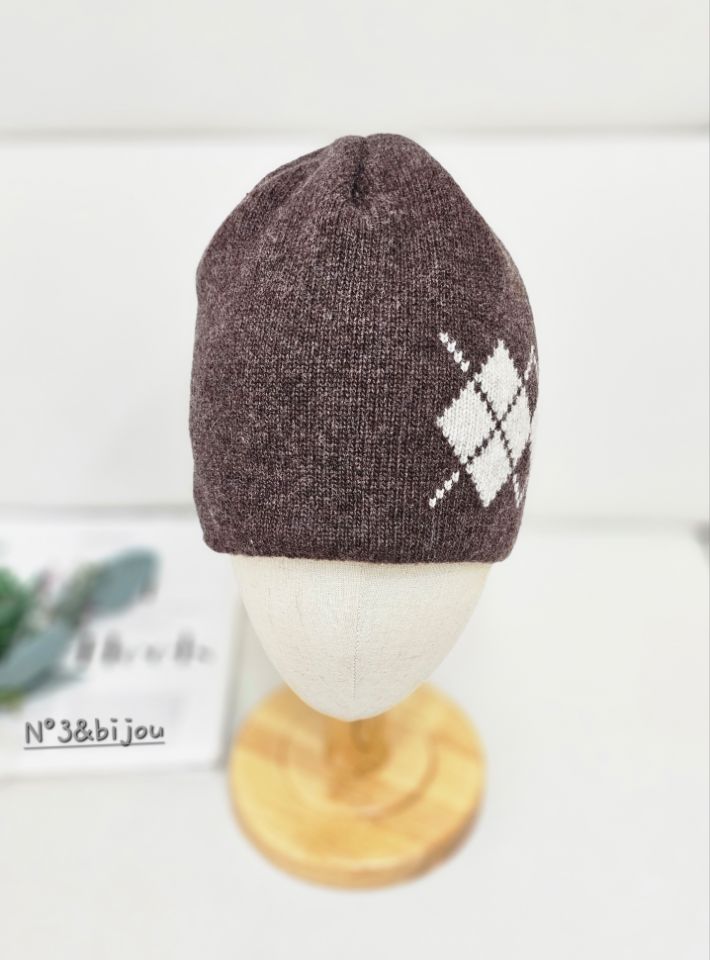 N3東大門㊣代購女裝新品時尚人氣職業熱賣25秋冬帽子羊毛格紋N3帽子