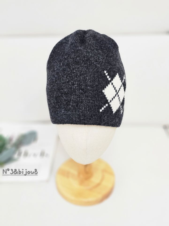 N3東大門㊣代購女裝新品時尚人氣職業熱賣25秋冬帽子羊毛格紋N3帽子