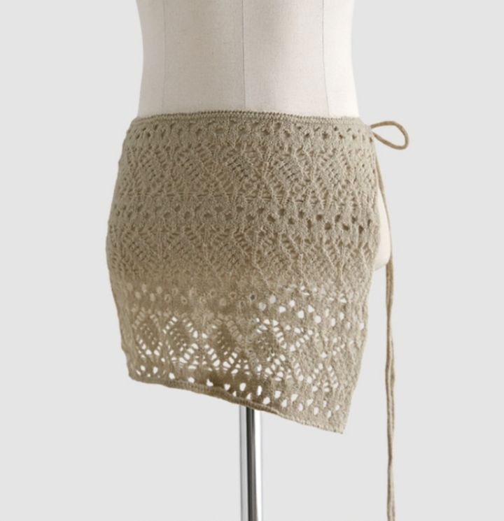 LIVE FOREVER東大門㊣直郵女裝新款職業推薦25秋冬短裙花朵LIVE FOR_EVER短裙圖色2