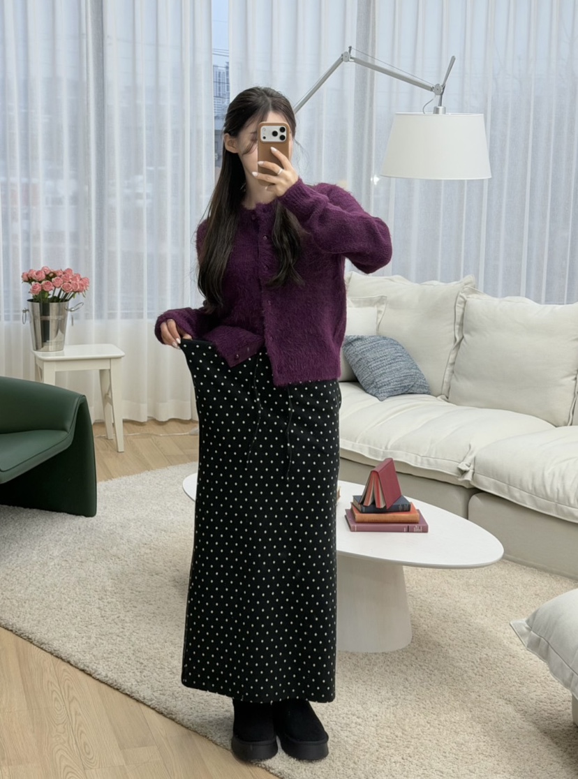 EOMPIT東大門㊣直郵女裝新款25秋冬推薦時尚職業休閑人氣長裙EOMPIT長裙圖色1