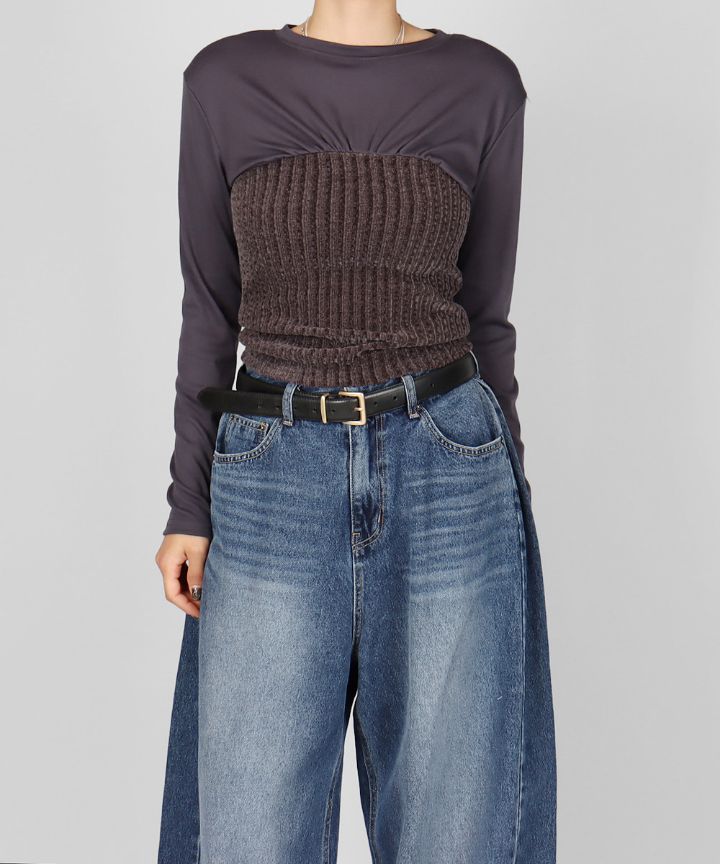 LIVE FOREVER東大門㊣直郵女士新品時尚職業25秋冬長袖T恤LIVE FOR_EVER長袖T恤圖色2