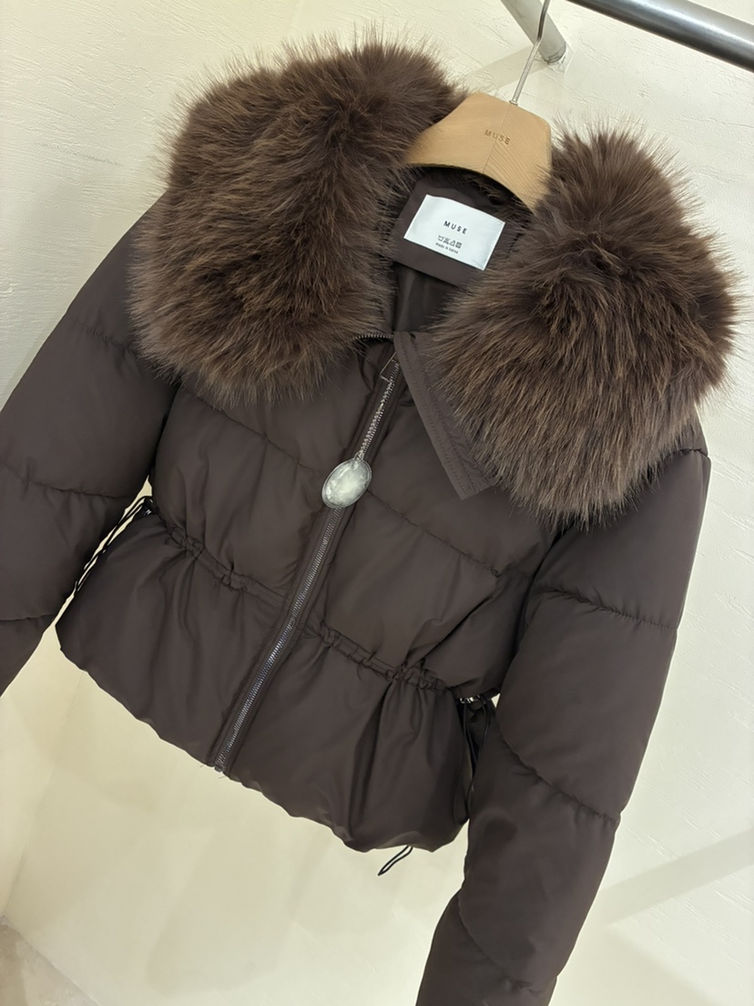 MUSE-P韓國直郵㊣女裝新品時尚25秋冬人氣推薦短款棉服兔子MUSE-P短款棉服