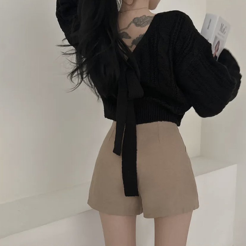 I BLLE東大門㊣代購女士新款人氣休閑推薦25秋冬針織衫奶油色I BLLE針織衫