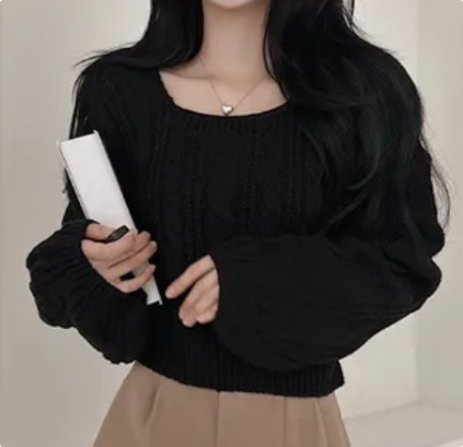 I BLLE東大門㊣代購女士新款人氣休閑推薦25秋冬針織衫奶油色I BLLE針織衫圖色4