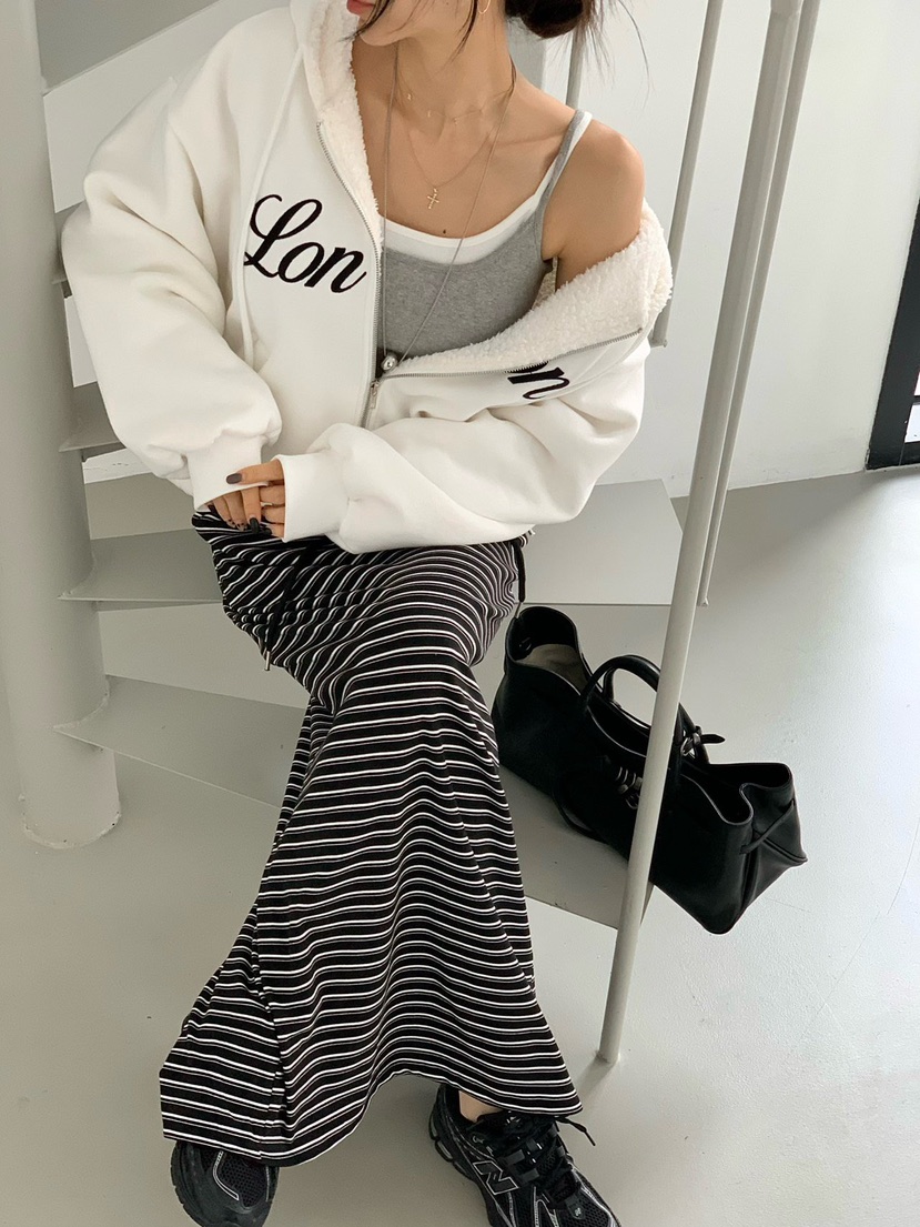 REVE CITE-L韓國直郵㊣女裝新品時尚真品夾克連帽拉鏈衫羊毛REVE CITE-L夾克