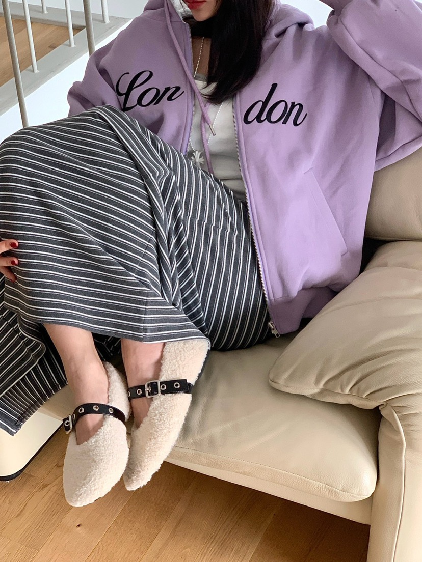 REVE CITE-L韓國直郵㊣女裝新品時尚真品夾克連帽拉鏈衫羊毛REVE CITE-L夾克